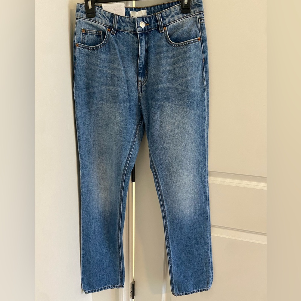 NWT 90’s Straight High Waist Blue Jeans